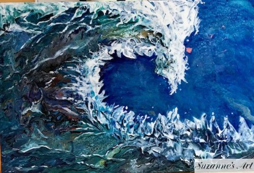 Abstract Wave at the Shore